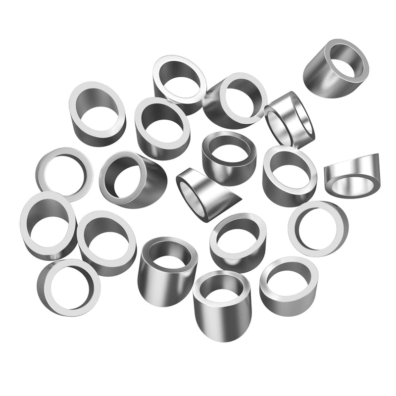 BLIKA 20 Pack 3/8" ID Angle Washers for Cable Railing Stair Ends, Stainless Steel 30 Degree Angle Beveled Washer for 1/8", 3/16" Invisible Cable Railing Kits, Cable Railing Angled Washer 3/8 inch