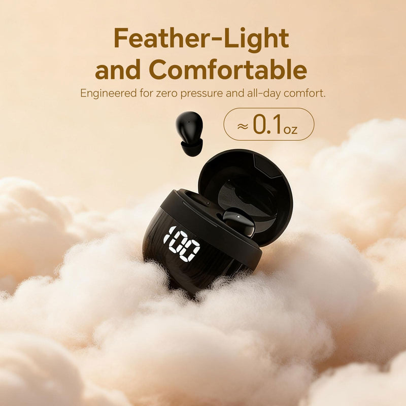 Yihou Invisible Small Mini Sleep Earbuds Headphones Wireless Bluetooth | Comfortable Tiny Sleeping Smallest Low Profile Micro Discreet Hidden Kids Earbuds Ear Buds for Small Ear Canals Women Work Nude