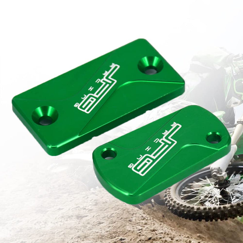 Motorcycle Front Rear Clutch Brake Reservoir Fluid Cover Cap CNC for Dirt Bike KX65 01-21 KX80 KX85 KX100 98-21 KX125 92-08 KX250 93-08 KX250F 04-18 KX250 19-20 KX450F 06-18 KLX300R 20 KLX450R 08-15