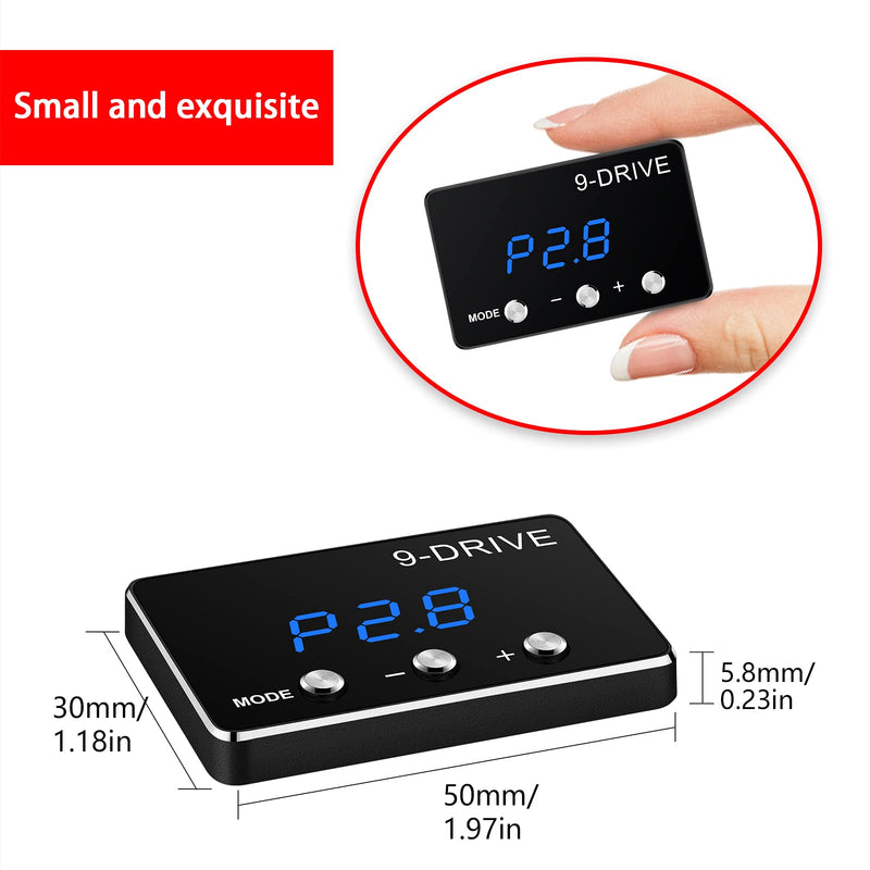 Throttle Response Controller 9 Drive Modes Smart Electronic Racing Accelerator Compatible with Dodge Challenger Ram Jeep Cherokee KJ KK Wrangler JK Maserati Ghibli 807
