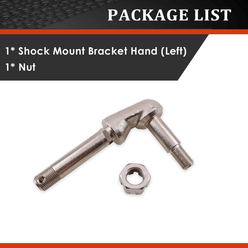 Rear Lower Shock Mount Bracket Hand With Nut Compatible with 1963-1982 Chevy Corvette C2 C3 25429 - Left