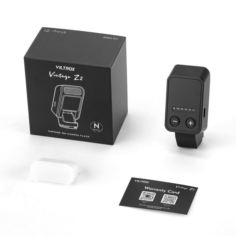 VILTROX Vintage Z2 TTL Foldable Mini Camera Flash for Nikon | 700 Full Power Flashes, 2s Recycle, USB-C Charging Mini Speedlite GN6 with 5 Levels (Z2-N)