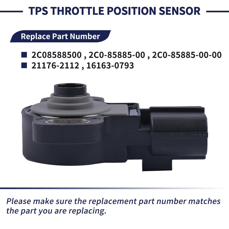 21176-2112 TPS Throttle Position Sensor Compatible with Kawasaki Mule 4000 4010 4X4 4010 TRANS4X4 2009-2020 Replace 2C0-85885-00 16163-0793