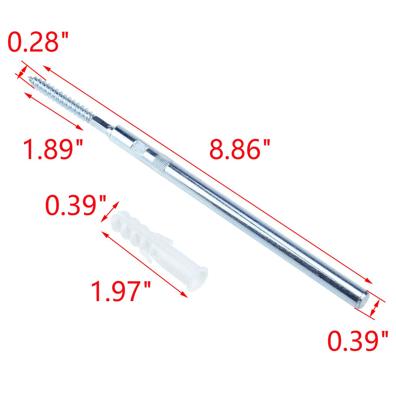 MY MIRONEY Floating Shelf Bracket 8Pcs Floating Shelf Invisible Support Bracket Metal Blind Shelf Supports Hidden Wall Brackets,0.39" x 8.86" 0.39" x 8.86"
