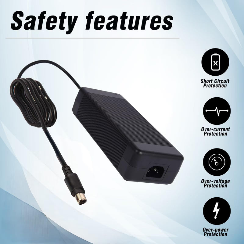 Power Supply Adapter 4-Pin 48V 3.75A Compatible with Swann NVR16-8580 16 Ch 4k Network Video Recorder Ultra HD CCTV Security System NVR16-8580RN NVR-168580 FJ-SW2028A48003850 FJ-SW2028A48003750。