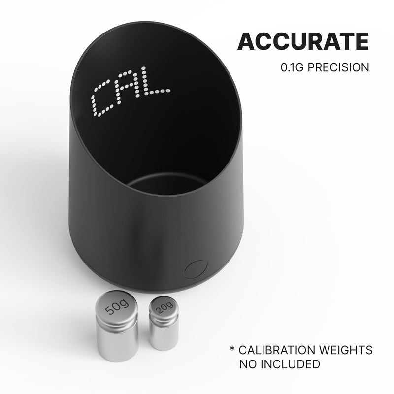 Subminimal Subscale Digital Dosing Cup with LED Display – Sleek & Precise Coffee Bean Weight Scale - Dosing & Brewing Coffee Accessories, Perfectly Measures Coffee Grounds for Coffee Espresso - Black