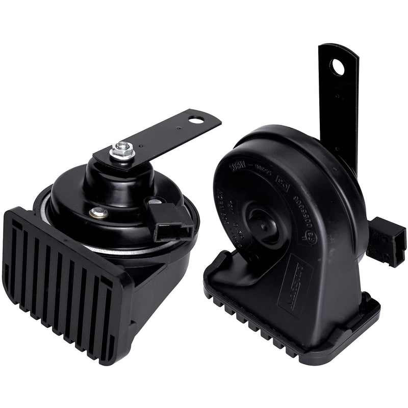 Car Horn for Toyota with 1 to 2 Plug Compatible with Toyota, 12V Waterproof Dual-Tone Electric Snail Horn Train Horns Kit for Car Black with harness plug for toyota 12V Replacement for Toyota