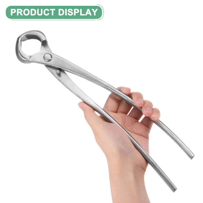 Bonsai Tool - 11 Inch Stainless Steel Knob Cutter, Bonsai Tree Plants Modeling Tools, Applying to Gardening Pruning Knobs/Tumors (280mm, Silver) 11"