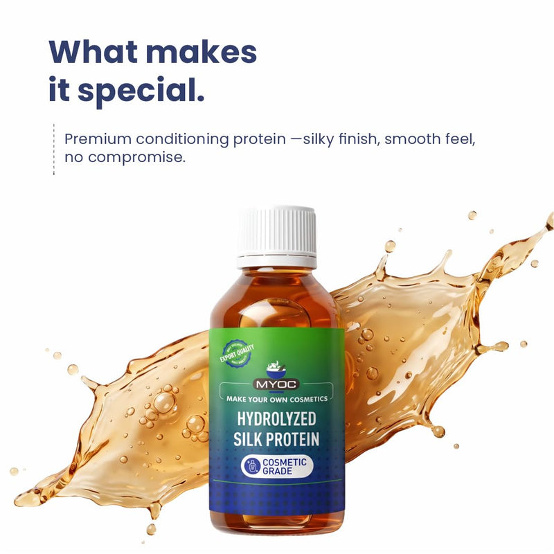 Hydrolyzed Silk Protein, 120 ml / 4.06 Fl Oz, Cosmetic Grade | Care Formulations