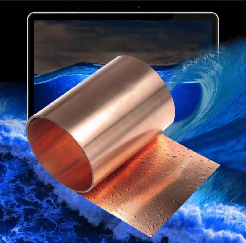 Copper Thin Foil Roll Sheet 1mm x 200mm x 200mm, 99.99% Pure Cu Copper Metal Foil Sheet 1Pcs for Crafts Crafting Thickness: 1mm Width: 200mm L: 200mm