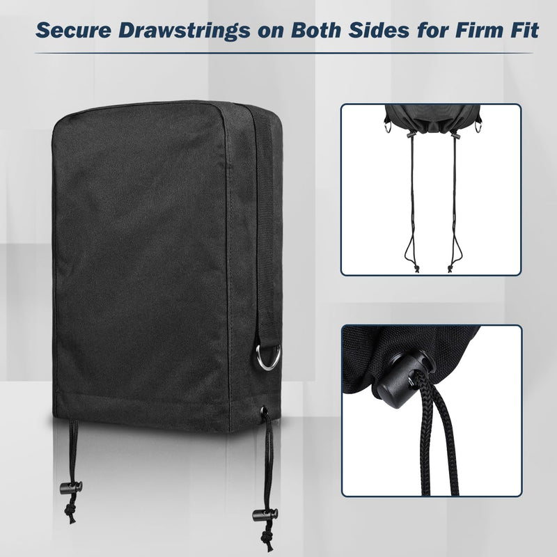RV Electric Tongue Jack Cover- 900D Oxford Fabric Waterproof Protective- Travel Trailer Accessories for Outside Protection