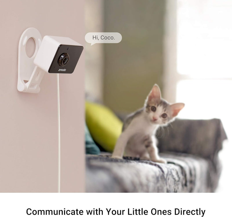 Zmodo Cameras for Home Security (Indoor & Outdoor Camera Bundle), 1080p HD, IP Camera Wireless WiFi, Motion Detection, Two-Way Talk, Night Vision, Remote View, Cloud Service, Work with Alexa/Google