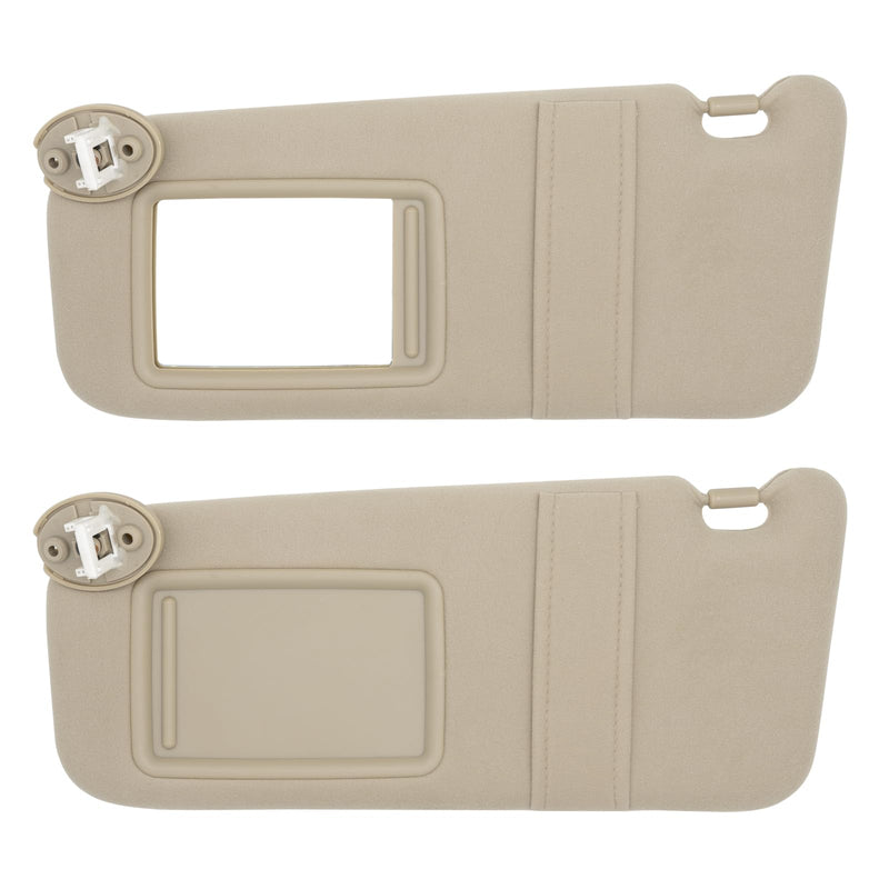 NHILES Driver Left Side Sun Visor Replacement Fits for Toyota Venza 2009-2016 Sunshade 743200T021A1 Color: Beige Beige(Left Driver Side)