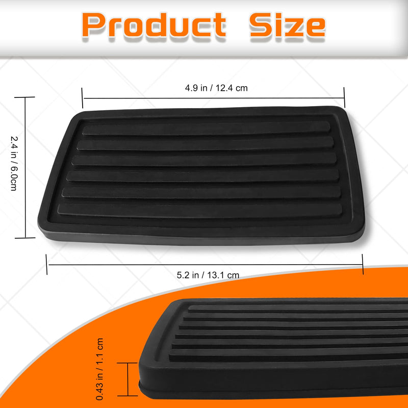 Brake Clutch Pedal Pad Cover 46545-S84-A81, Compatible with Honda Accord CR-V Civic, Rubber Pad Manual Replacement (Black)