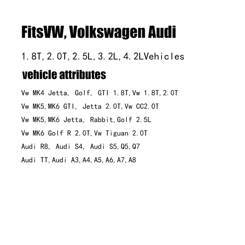 MAMIKO Set of 4 Ignition Coil Module Connector Replacement with Volkswagen Vw Passat Audi A4 1.8T, 2.0T, 2.5L, 3.2L, 4.2L 4 Pack Vw Ignition Coil Harness Vw and Audi
