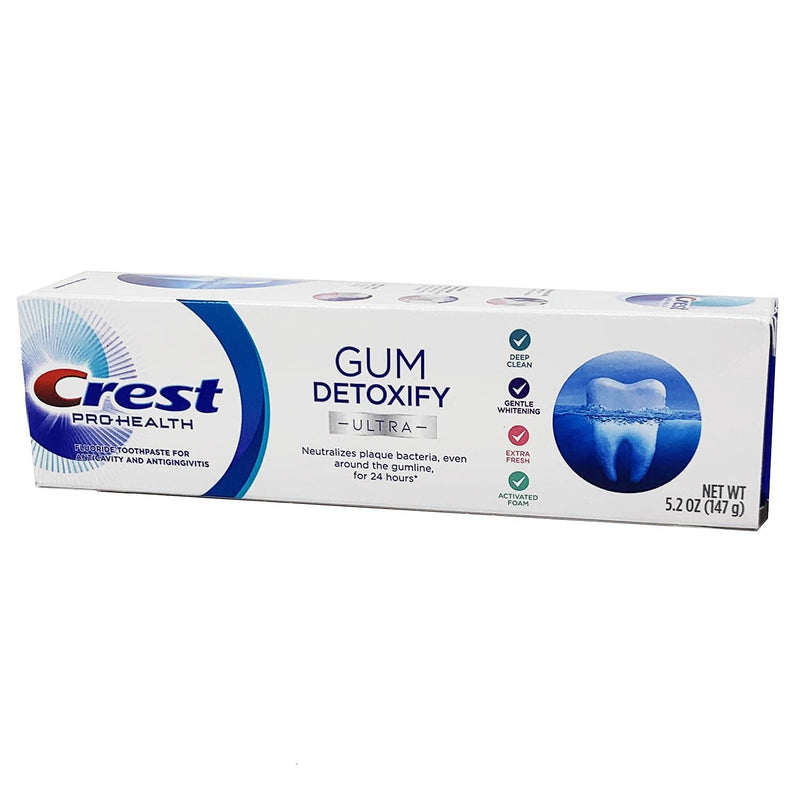 Crest Pro Health Ultra Gum Detoxify Toothpaste (4-Pack, 5.2 oz each) Mint 5.2 Ounce (Pack of 4)