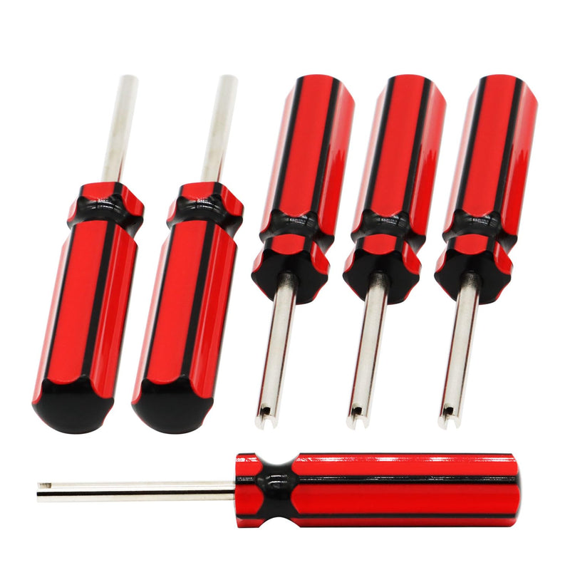 20 Pcs 6523339 Valve Core Removal Tool w/ 8 Tire Valve dust Cap Automotive Car Motorcycle Truck Bike Screwdriver Valve Stem Core Remover Tire Repair Install Tool