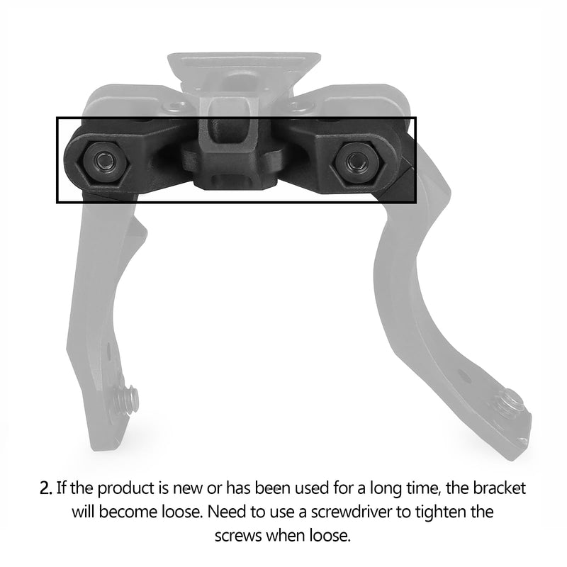  [AUSTRALIA] - New Reinforced Upgraded Version Night Vision Bridge with Adjustable Field of View for pvs14 Support 2 Optical Night Visions or 1 Digital Night Vision (British Standard)