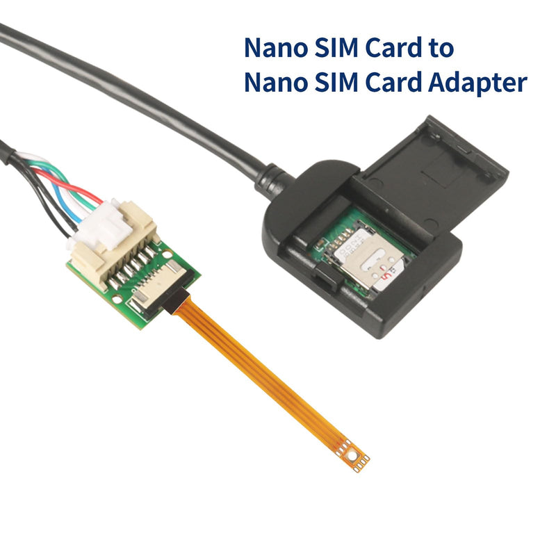 50cm/19.7in eSIM to Nano SIM Card Extension Cable Android Car Multimedia GPS Adapter SIM Card Slot Converter Automotive Accessories Wire Harness Replacement Part