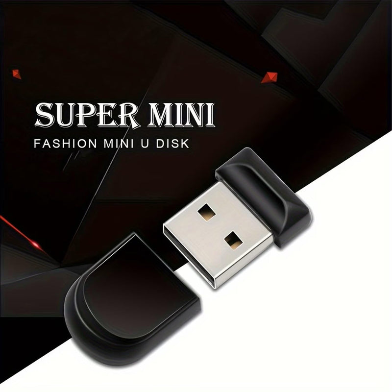 1 Pack SUNKANGKIE Ultra-Slim 8GB USB Stick Black, Tough Shell, Nylon Lanyard, Mini USB 2.0 USB Flash Drive for Files/Photos, Works Laptop/TV/Car(1 Pack,8GB) 1