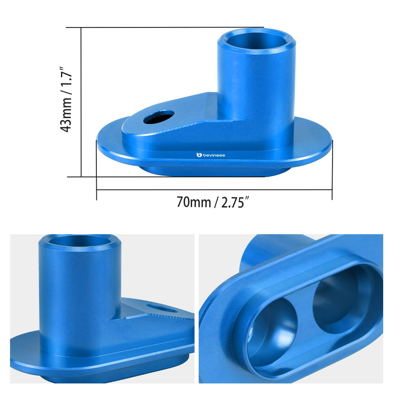 Bevinsee Carbon Cleaning Walnut Blaster Adapter Compatible with Audi S4 S5 A6 Q7 SQ5 3.0TFSI Engine Compatible with VW Vehicles with Engine Code BYD Aluminum Blue