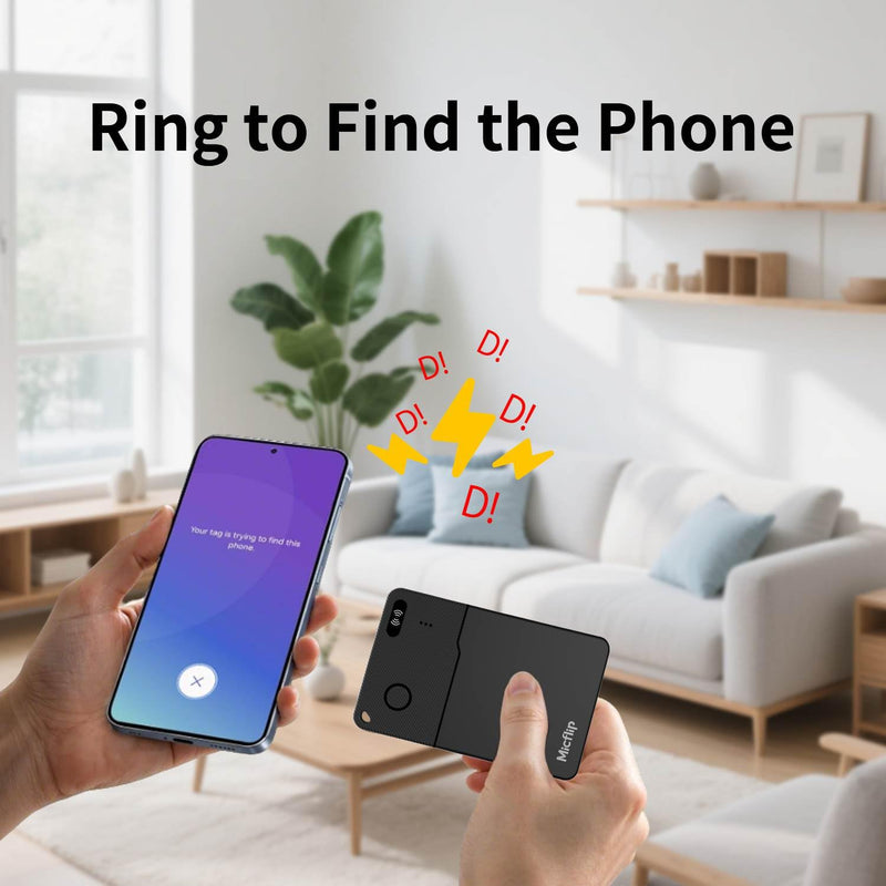 2026 Slim Wallet Tracker Card PRO, Only for Samsung SmartThing | 0.07in Ultra-Thin Credit, Wireless Charge,Samsung certified, 7 Day Location History, Waterproof, for Wallet Luggage Passport 1 Pack