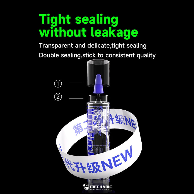 MECHANIC M35 Lead-Free Syringe Solder Flux Paste Transparent Soldering Grease for Mobile Phone Motherboard Repair Welding Tools
