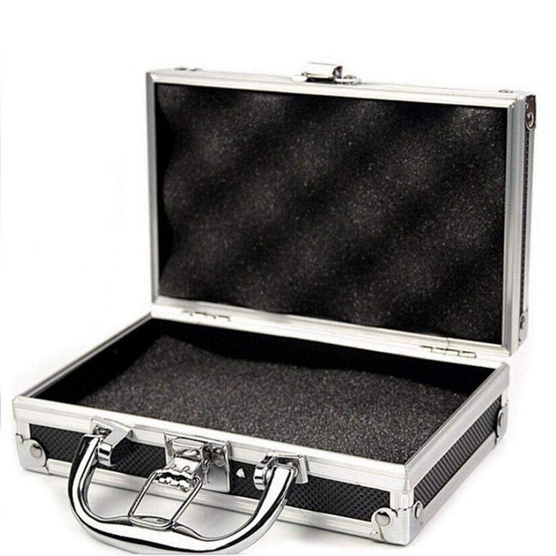 Aluminum Carrying Case - Mini Aluminum Foam Briefcase ToolBox - Portable Tool Case (180 * 110 * 55mm) 180*110*55mm