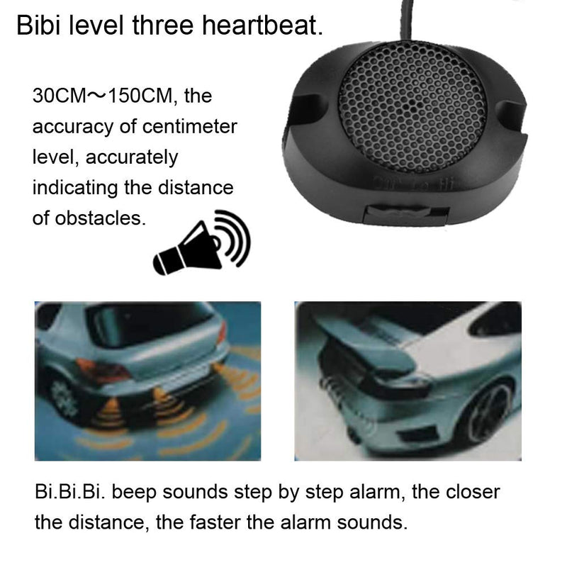 Car Parking Sensor 12V DC Reversing Kit Warning Sound Indicator Probe System