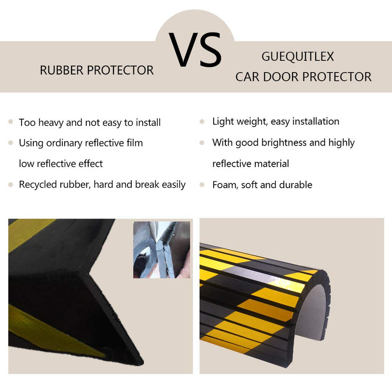 GUEQUITLEX Garage Wall Protector Foam Wall Corner Guard for Parking Garages - Wall Edge Protector Protect Your Car - Garage Wall - Wall Corner Edge and Bumpers Corner Guards Yellow 4 pack