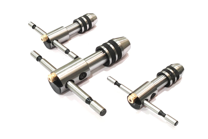 Reversible Ratchet Adjustable Tap Wrench Machine Tools ((SET OF ALL 3 ITEMS)) (Set of 3 Sizes)