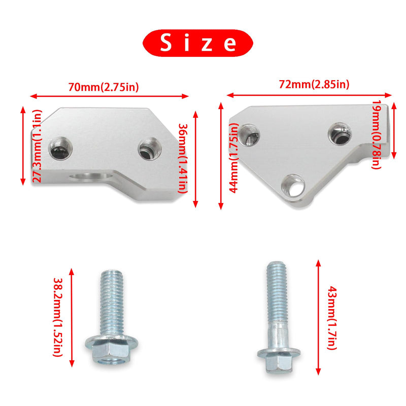 Knock Sensor and Hardnesses Relocation Bracket Kit for 1997-2007 GM Gen III LS V8 Engines