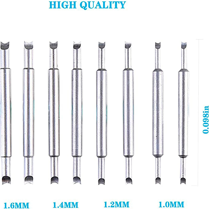 Watch Spring Bar Plier Tool, Spring Bar Tweezer, Watch Band pliers with Robust 8 Alloy Steel Pins, Watch Band Pins Replacement Tool Red