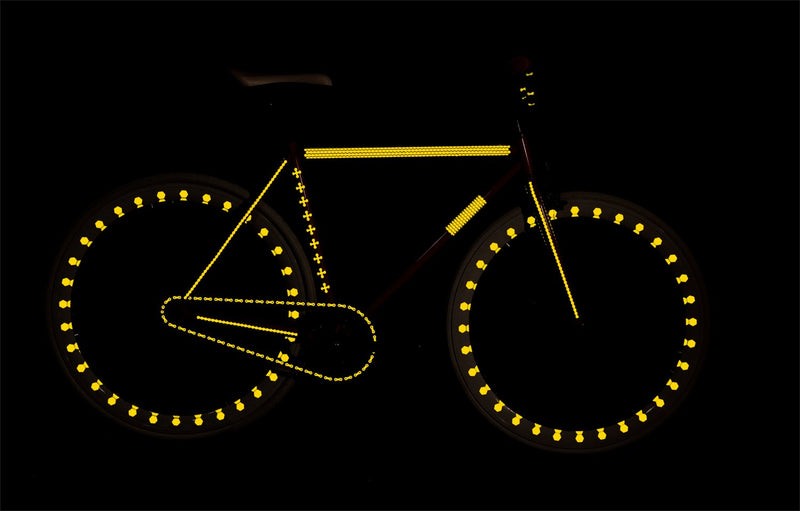 RydeSafe Reflective Decals - Hexagon Kit - Large Yellow