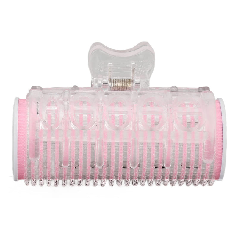 Heated Hair Roller, Fashionable Intelligent Electric Heated Roller Curling with Clip Pink for Curly Bangs Hair Inside Button Curls Pink