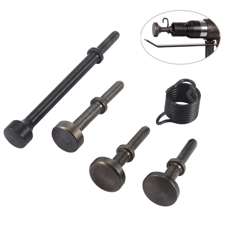 Anndason 5 Pcs Smoothing Pneumatic Air Hammer Pneumatic Chisel Bits Tools Kit Style 1
