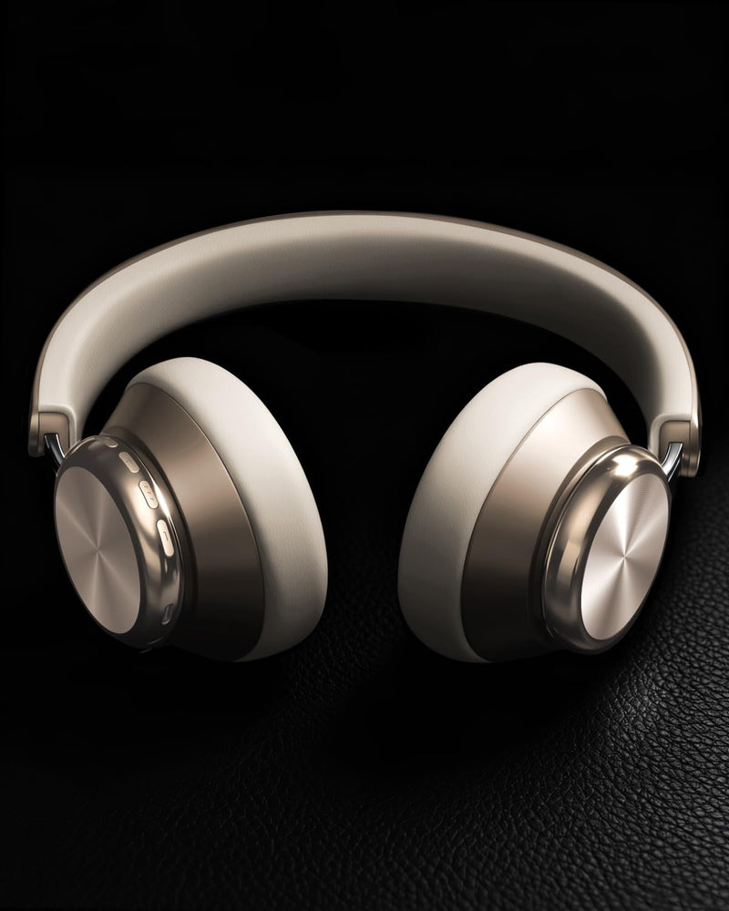 Wentronic Y03 Bluetooth Headphones Wireless Active Noise Cancelling Over Ear Headphones 48 Hours Playtime High Sound Quality 6 EQ Music Mode Headphones with Soft Ear Cushion - Starlight