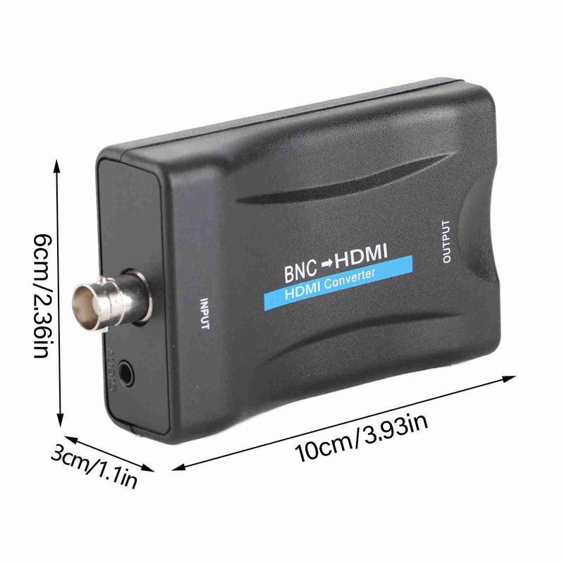 BNC to HDMI Converter, 480I (NTSC)/576I (PAL) to 720P/1080P Video Adapter, Security Camera CCTV DVRs Surveillance CVR to HDTV (HDMI)