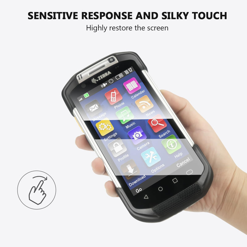 3pcs Tempered Glass Screen Protector for Zebra Symbol TC70 TC70X TC72 TC75 TC75X TC77 Handheld Barcode Scanner Mobile Computer,9H HD Protective Film 3pcs