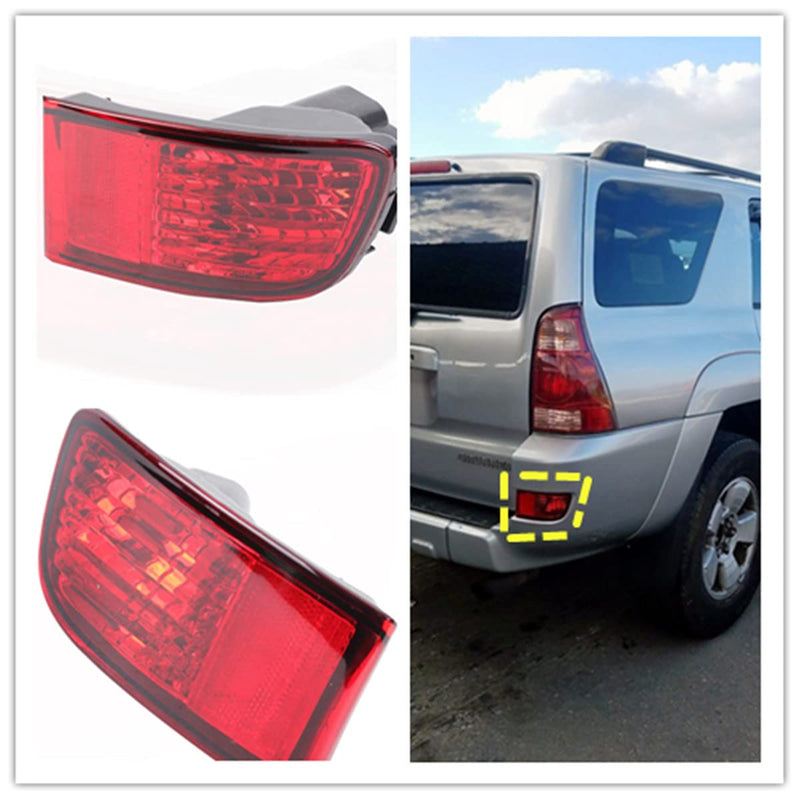DYRDINSHOW Rear Bumper Reflector Light Lamp for Toyota 4Runner 2003 2004 2005 (Left) Left