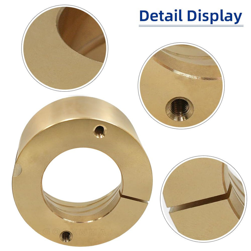 Dana 60 Kingpin Brass Bushing Kit with Hardware | Upper Kingpin Bushings Rebuild Kit for GM, Chevy, Dodge, Ford