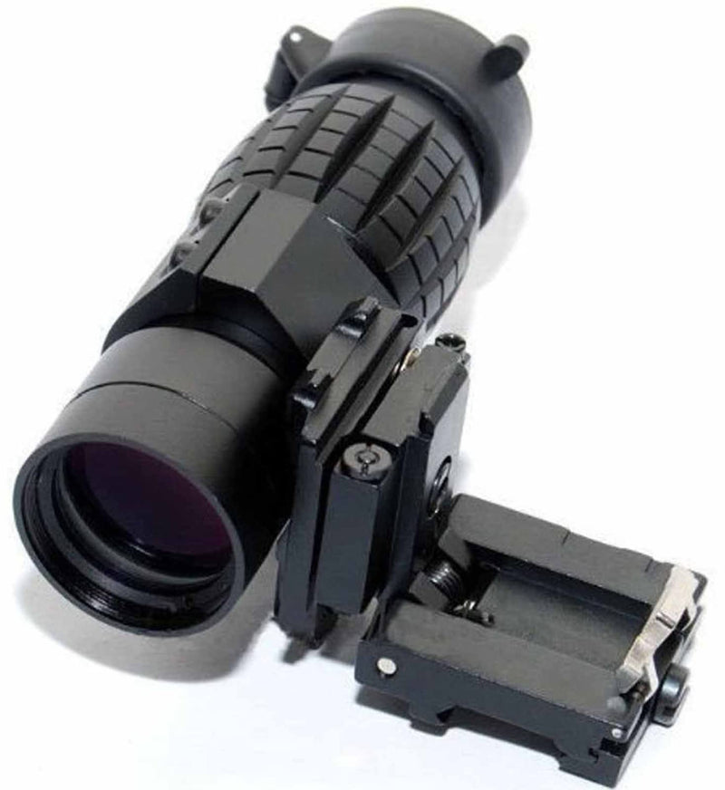 3X Magnifier Scope Sight Flip to Side Quick Detach Compatible with 20mm Picatinny Weaver Rail