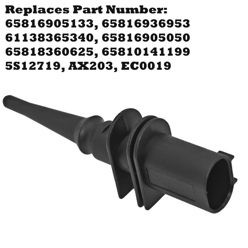 Outside Ambient Air Temperature Temp Sensor 65816905133 65816905050 with Connector Pigtail Plug Compatible with BMW 323i 325i 328i 330Ci 528i 530i 550i M3 M5 M6 X3 X5 X6 Z4 Z8