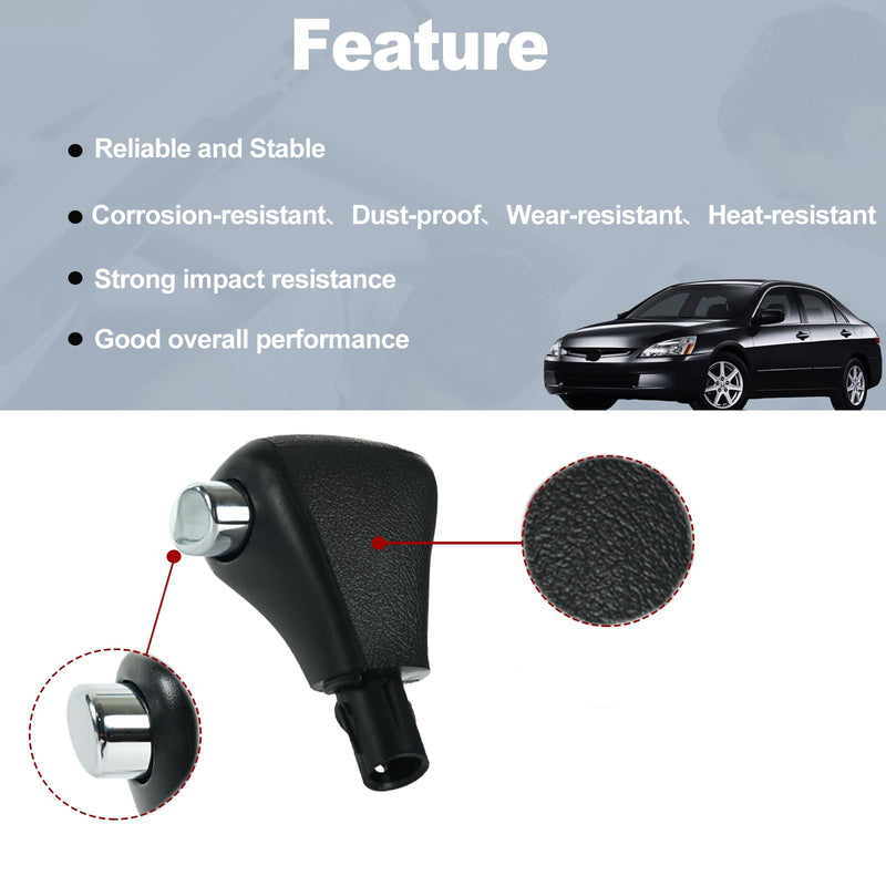 Gear Shifter Knob Compatible with Honda Accord 2003 2004 2005 2006 Automatic Shift Handle Lever Replaces Part Number 54130-SDA-A84ZB, 54130-SDA-A51, 54131-SDA-A81