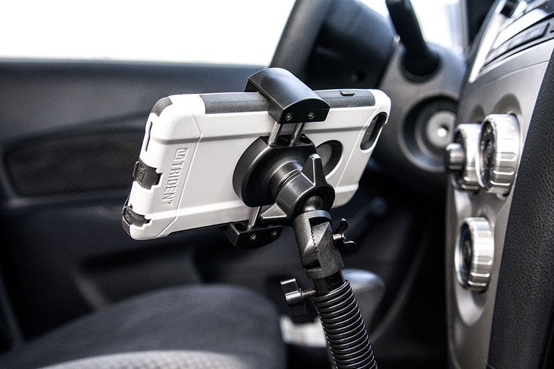 Arkon RoadVise Seat Rail Car Mount for iPhone XS Max XS XR X 8 Note 9 8 5 Galaxy S10 S9 S8 S7 Retail Black