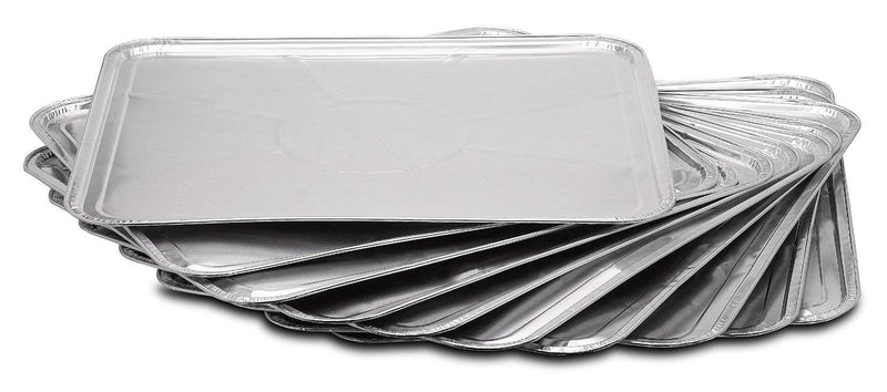 5-Pack Disposable Foil Oven Liners by DCS Deals – Keep Your Oven Clean and Healthy – Perfect Silver Foil Drip Pan Tray for Cooking, Baking, Roasting, and Grilling- 18.5 x15.5” inch 5