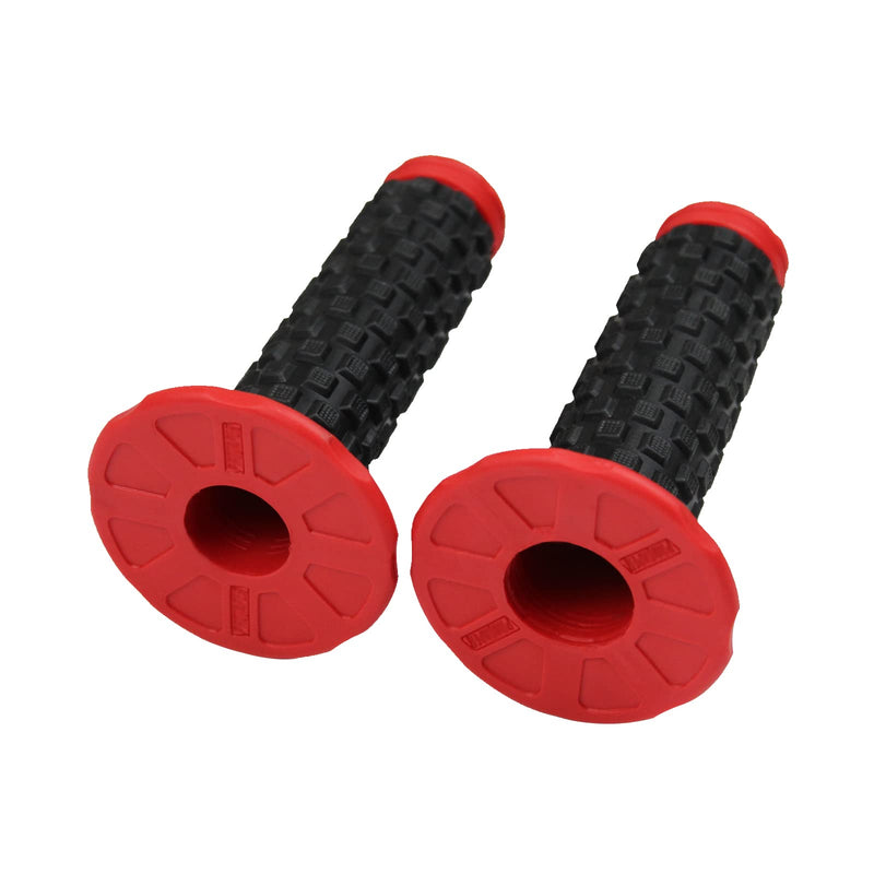 Motorcycle Grips 7/8" Dirt Bike Grips Pillow Top Anti-Slip Advanced Rubber Grips for CR CRF Red