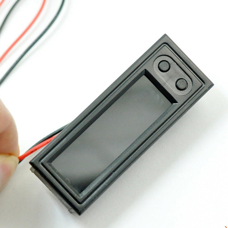 Car Temperature Clock, Car Clock 12V 3 in 1 Thermometers, Voltmeter Gauge Electronic Clock LED Digital Display LCD Screen, Red Light