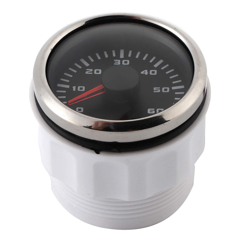 Digital Tachometer, 52mm/2in LCD Display, 6000RPM, Universal Speedometer for Auto, Motorcycle, Outboard Engine, Construction Machinery