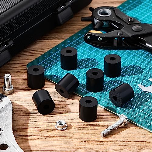 Fabbay Rubber Spacer Bushings Black Grommets for Car Vibration Home, 32 Pcs